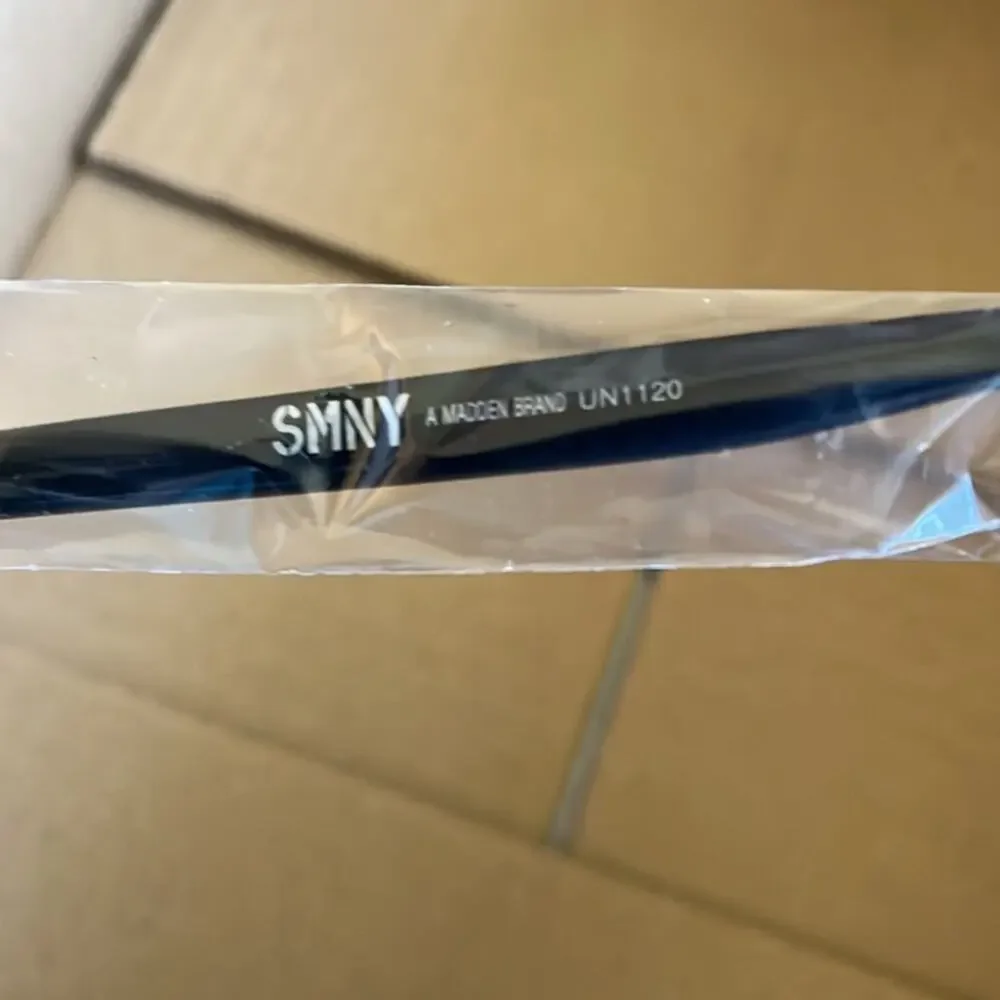 SMNY A Madden Brand Blue Light Round Glasses Black